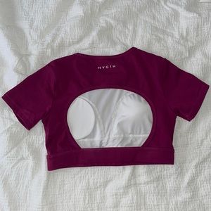 NVGTN Open Back Crop Top
